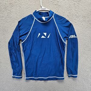 No‎ Fear Rashguard Youth Size XL Blue Long Sleeves Surf Swim Shirt
